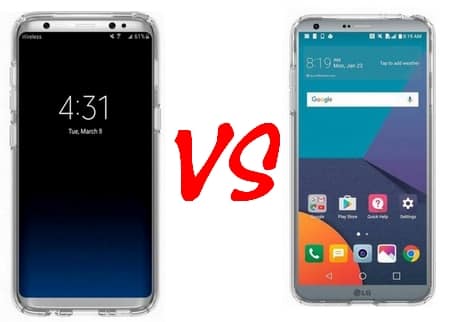 Samsung Galaxy S8 vs LG G6 :  Quelle est la différence ?