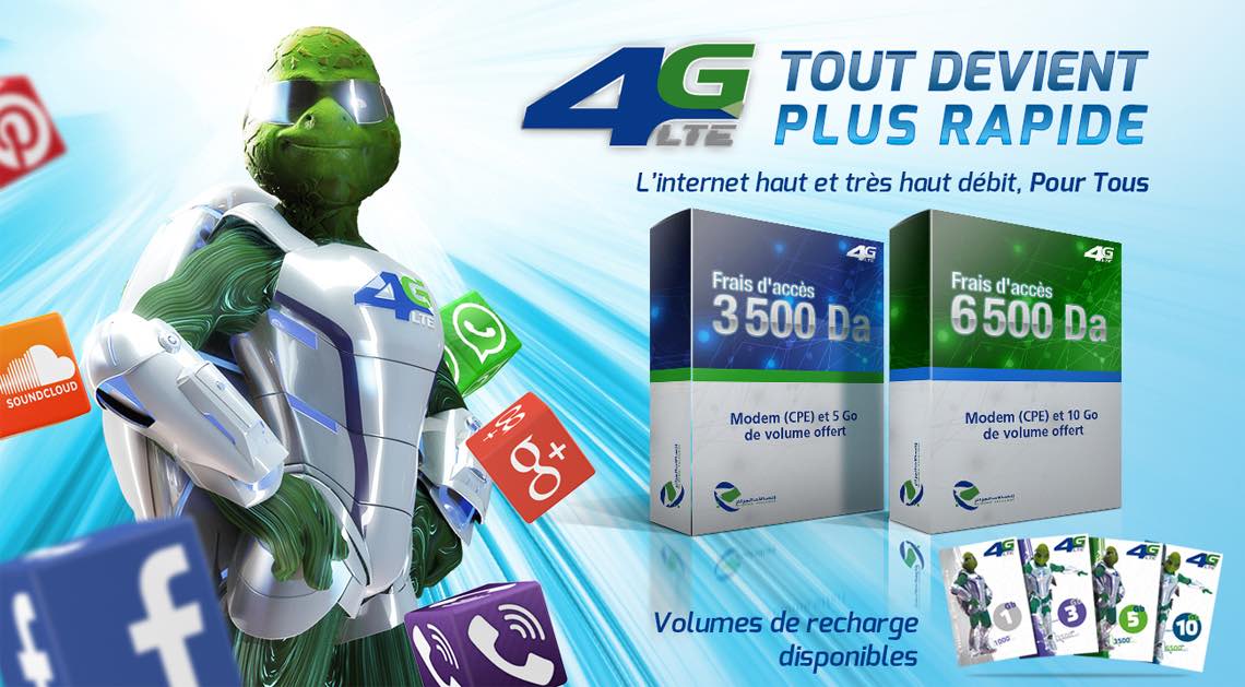 Algérie Télécom : Rechargez votre compte Idoom 4G et bénéficiez jusqu’à 100 Go de volume Internet !