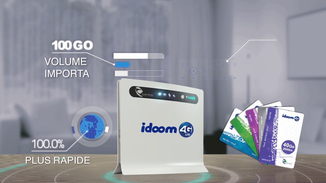 Algérie Télécom lance sa nouvelle offre Idoom 4G LTE avec un débit réduit illimitée
