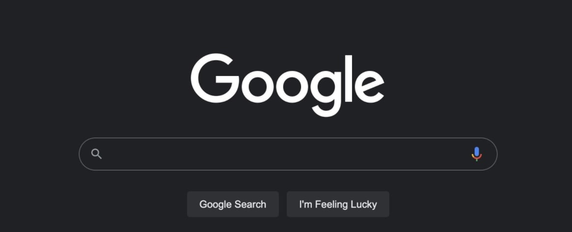 Google teste un mode sombre pour la recherche sur le bureau