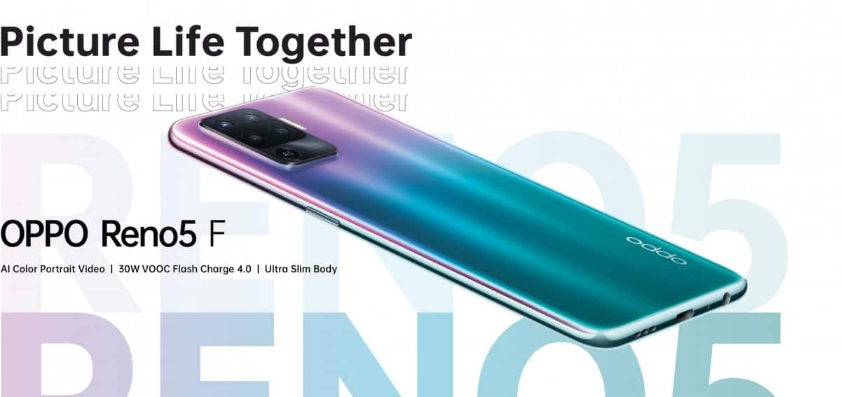 Oppo tease Reno5 F avec un tout nouveau design