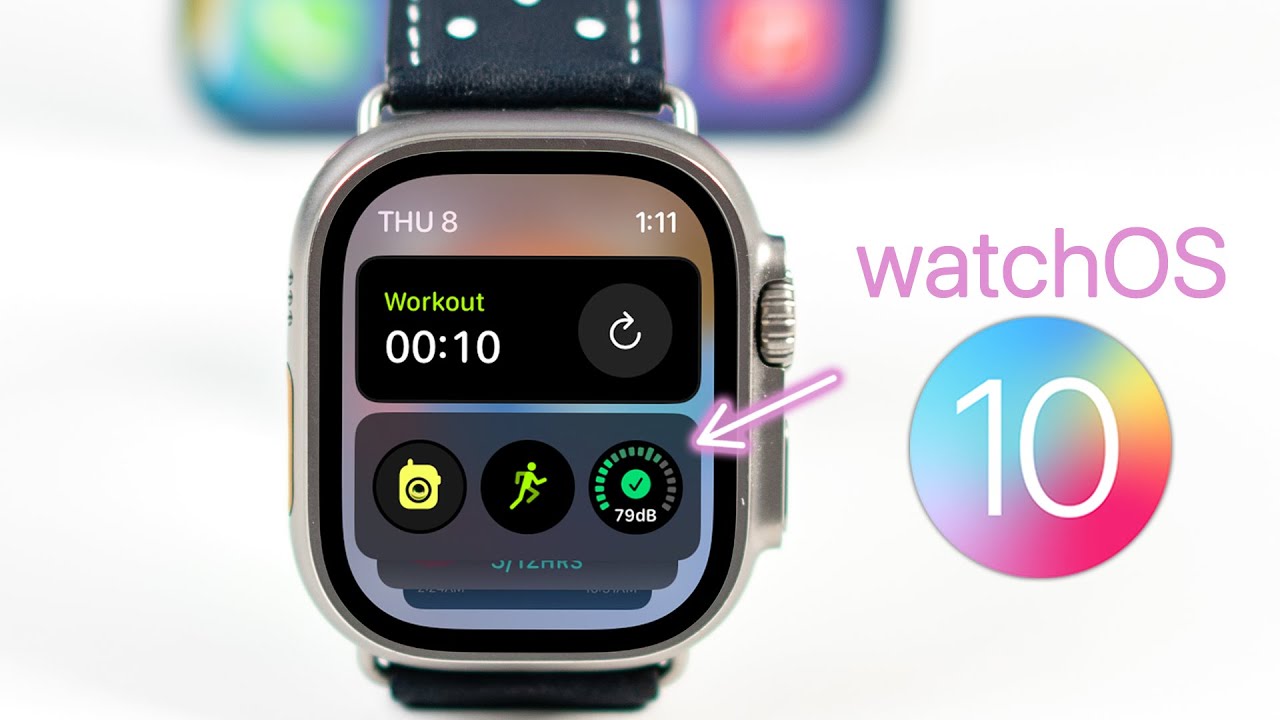 Les nouveautés sur l’Apple Watch avec watchOS 10