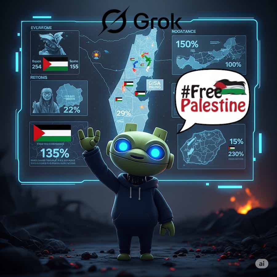 Grok, l’IA de X (Twitter), bannie par sa propre plateforme a cause de Gaza
