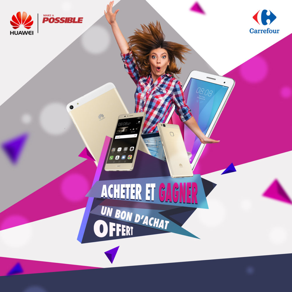 Huawei Algérie : Un bon d’achat offert pour tout achat d’un P9 Lite ou tablette T1