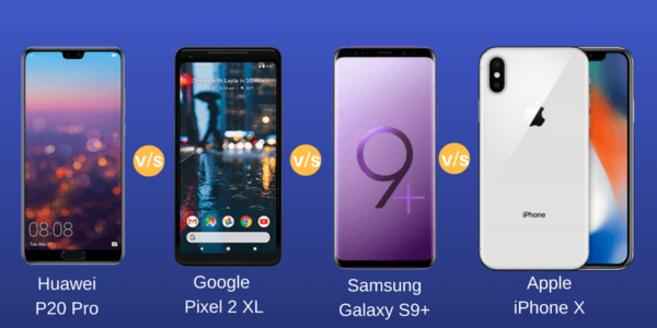 Comparatif Photo – Huawei P20 Pro VS Google Pixel 2 VS Samsung Galaxy S9 VS iPhone X