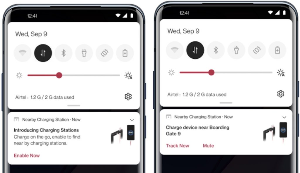 Les téléphones OnePlus affichent les points de recharge à l’aéroport