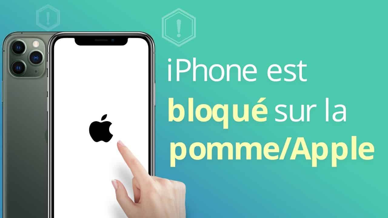 iPhone bloqué sur la pomme, Réparer sans perdre données ?