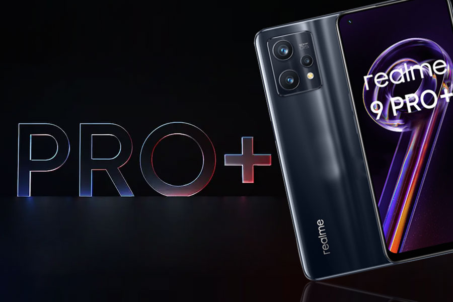 Realme 9 Pro + apparaît dans des images avec un design à changement de couleur